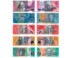 Australia money.  Money in Australia.  Australian currency exchange